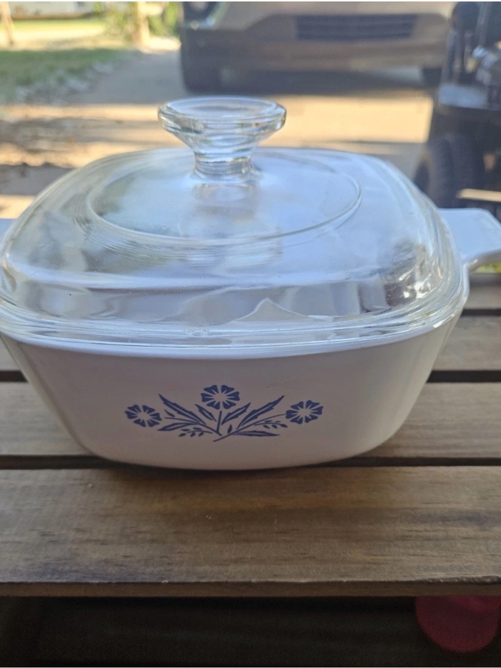 Vintage CorningWare Blue Cornflower 1½ Qt Casserole Dish P-1½-B - original lid